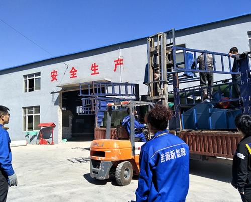 內蒙古470型三機（jī）組全自動生（shēng）物質顆（kē）粒生產流水線